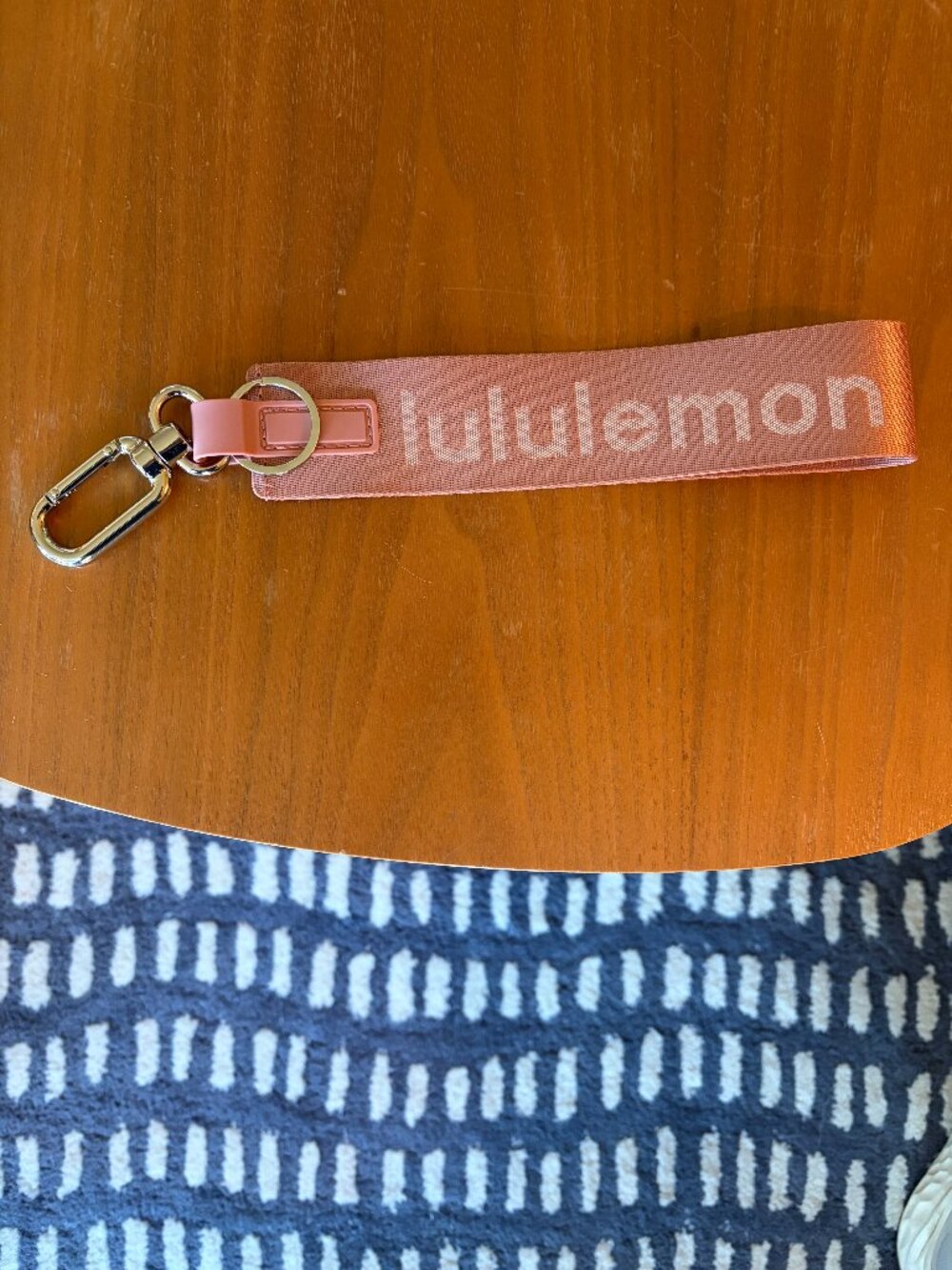 Never Used NWOT Lululemon Never Lost Keychain Strap Wristlet - Light Pink
